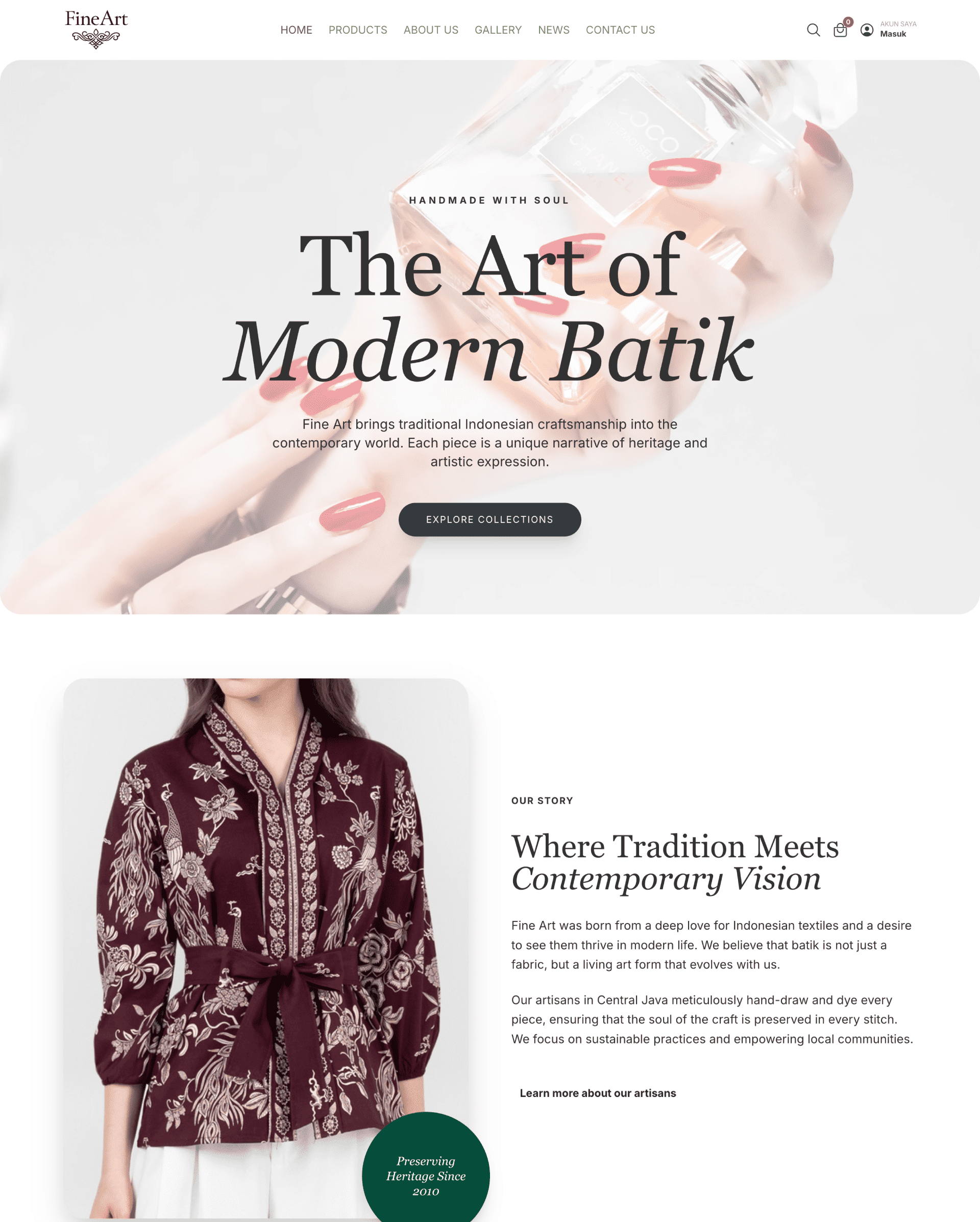 EXSHOP - Fineart Theme